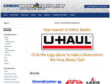 Tablet Screenshot of cresttruckequipment.com